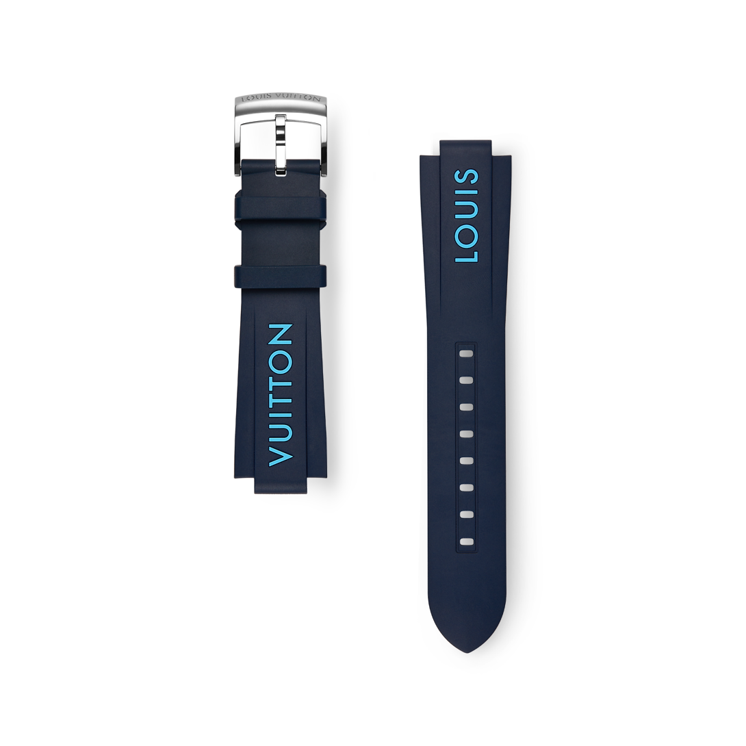 Tambour Rubber Strap Luxury Black LOUIS VUITTON